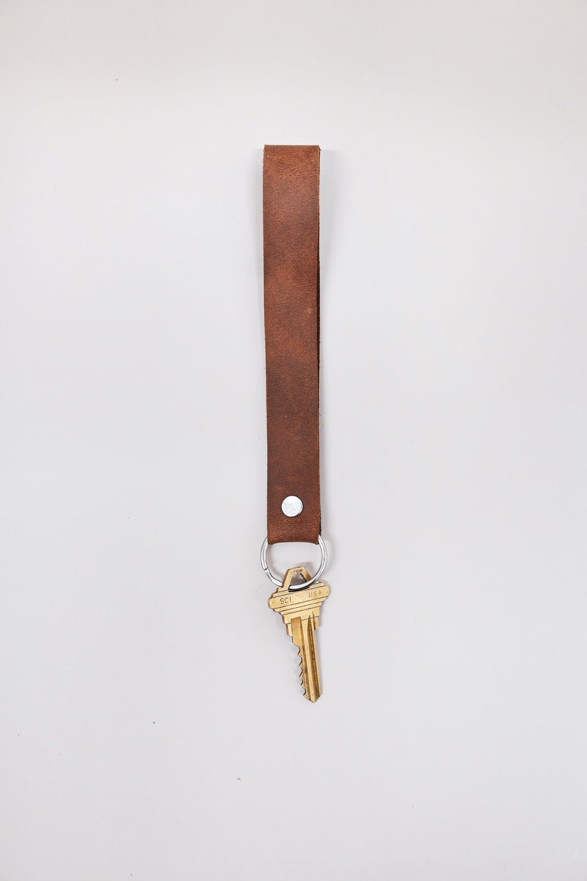 Leather Keychain Wristlet